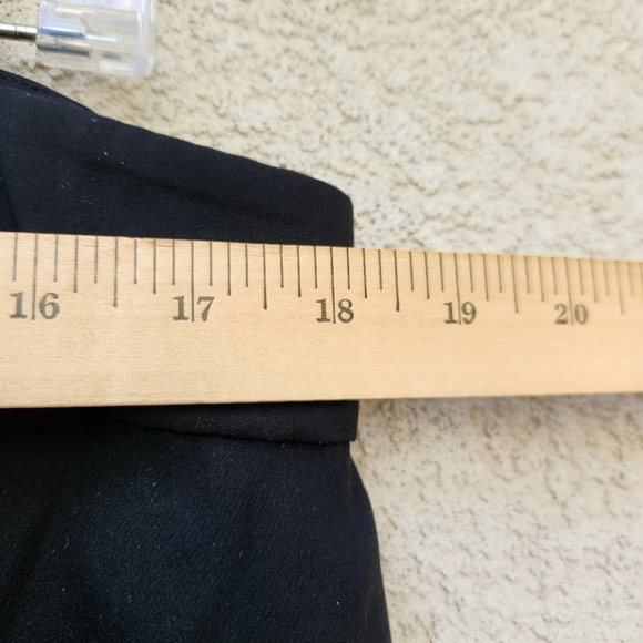 Eileen Fisher Pants Women's Large Black Wide Leg Dropped Rise Chiffon Classic - Picture 7 of 10